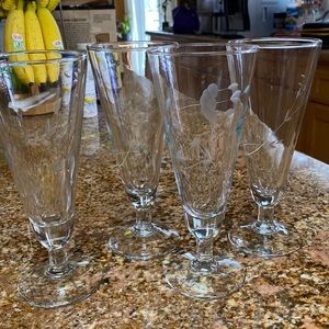 Princess house Pilsner glasses